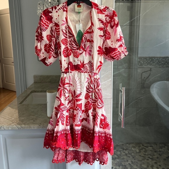 Farm RioRio Tiles Minidress Rio Tiles Off White - Picture 9 of 15